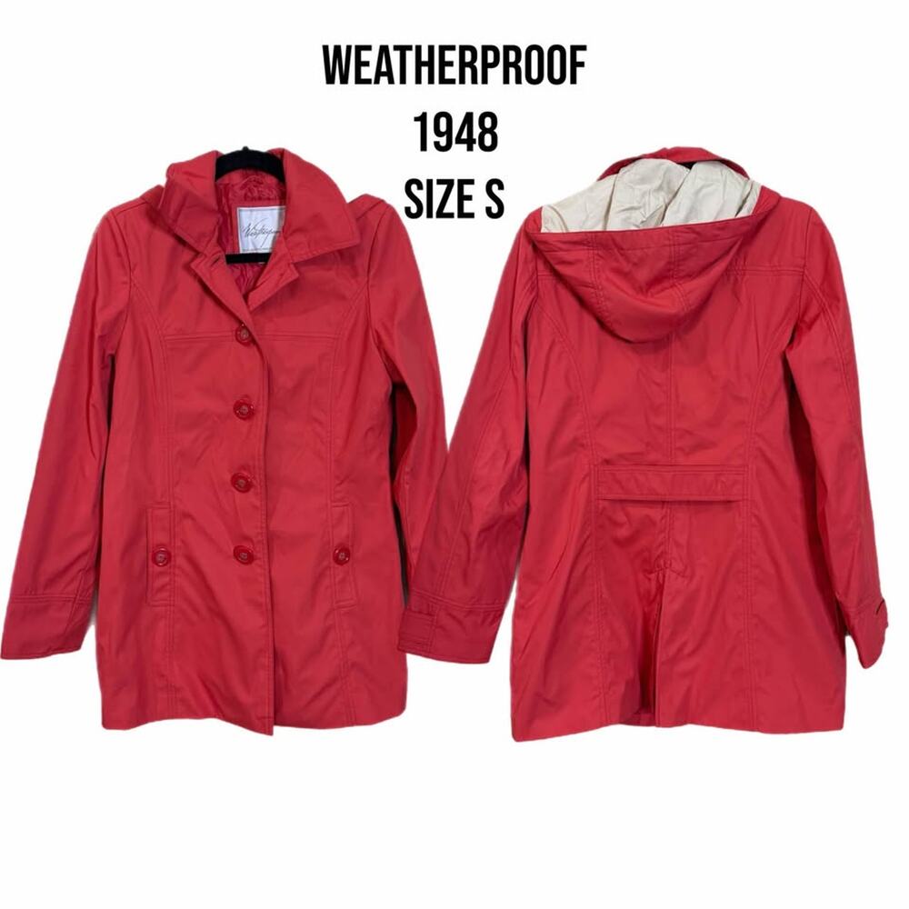 Women’s watermelon raincoat/windbreaker jacket size small